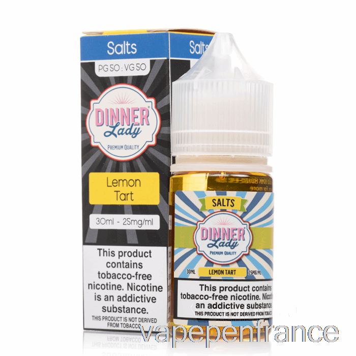 Sel De Tarte Au Citron - E-liquide Vape Dinner Lady - 30 Ml 50 Mg Stylo Vape